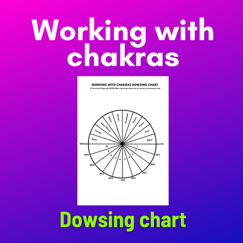 Working with Chakras Dowsing Chart (downloadable PDF)